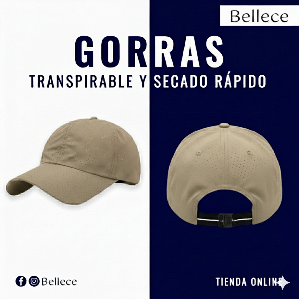 Gorra transpirable de secado rápido 